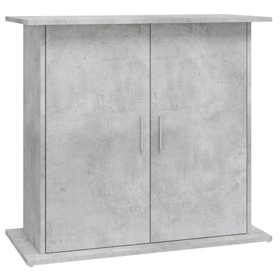 Akvaarioteline betoninharmaa 81x36x73 cm tekninen puu