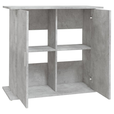 Akvaarioteline betoninharmaa 81x36x73 cm tekninen puu