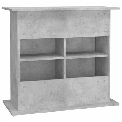 Akvaarioteline betoninharmaa 81x36x73 cm tekninen puu