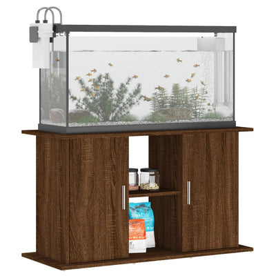 Akvaarioteline ruskea tammi 101x41x58 cm tekninen puu