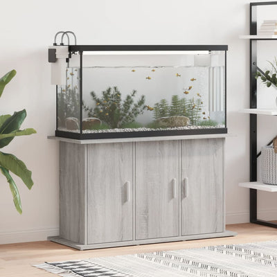 Akvaarioteline harmaa Sonoma 101x41x58 cm tekninen puu