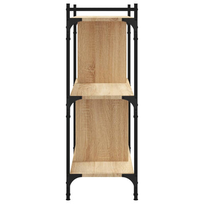 Kirjahylly 3 kerrosta Sonoma-tammi 76x32x88 cm tekninen puu
