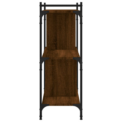 Kirjahylly 3 kerrosta ruskea tammi 76x32x88 cm tekninen puu