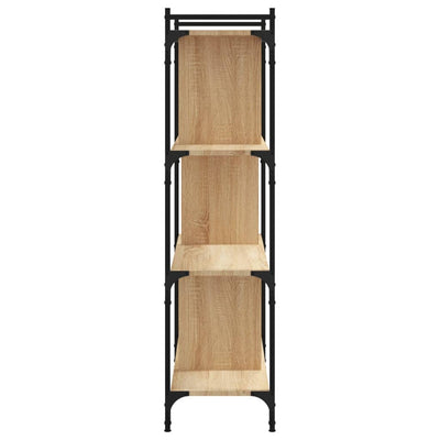 Kirjahylly 4 kerrosta Sonoma-tammi 76x32x123 cm tekninen puu