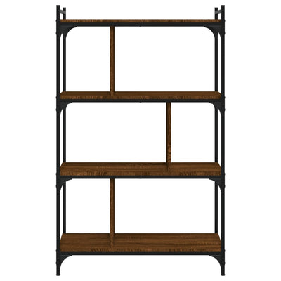 Kirjahylly 4 kerrosta ruskea tammi 76x32x123 cm tekninen puu