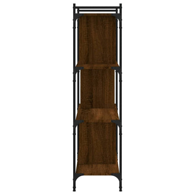 Kirjahylly 4 kerrosta ruskea tammi 76x32x123 cm tekninen puu