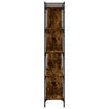 Kirjahylly 5 kerrosta savutammi 76x32x158 cm tekninen puu