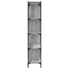 Kirjahylly 5 kerrosta harmaa Sonoma 76x32x158 cm tekninen puu