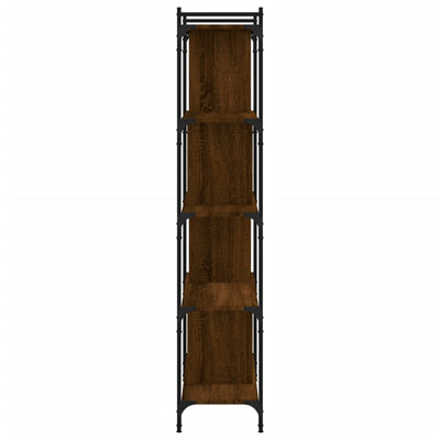 Kirjahylly 5 kerrosta ruskea tammi 76x32x158 cm tekninen puu