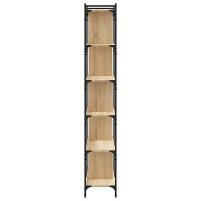 Kirjahylly 6 kerrosta Sonoma-tammi 76x32x192 cm tekninen puu