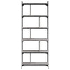 Harmaa kirjahylly Cameliea 76x32x192cm (6 kerrosta sonoma puinen)