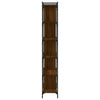 Kirjahylly 6 kerrosta ruskea tammi 76x32x192 cm tekninen puu
