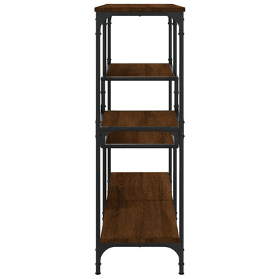 Konsolipöytä ruskea tammi 103x32x95 cm tekninen puu