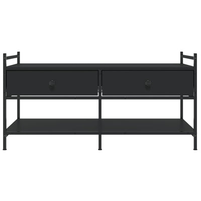 Sohvapöytä musta 99x50x50 cm tekninen puu