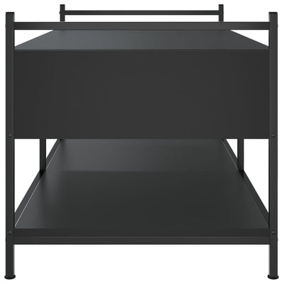 Sohvapöytä musta 99x50x50 cm tekninen puu