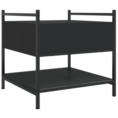 Sohvapöytä musta 50x50x50 cm tekninen puu