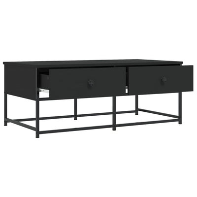 Sohvapöytä musta 100x51x40 cm tekninen puu