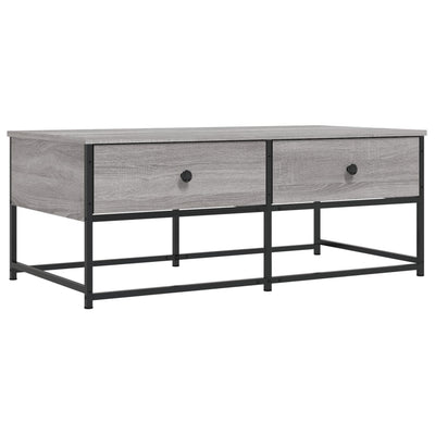 Sohvapöytä harmaa Sonoma 100x51x40 cm tekninen puu