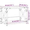 Tulostinteline 2 tasoa savutammi 44x26x31,5 cm tekninen puu