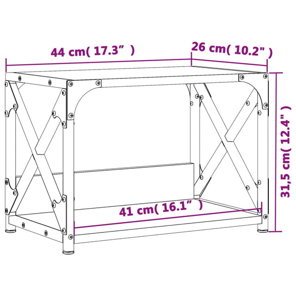 Tulostinteline 2 tasoa savutammi 44x26x31,5 cm tekninen puu