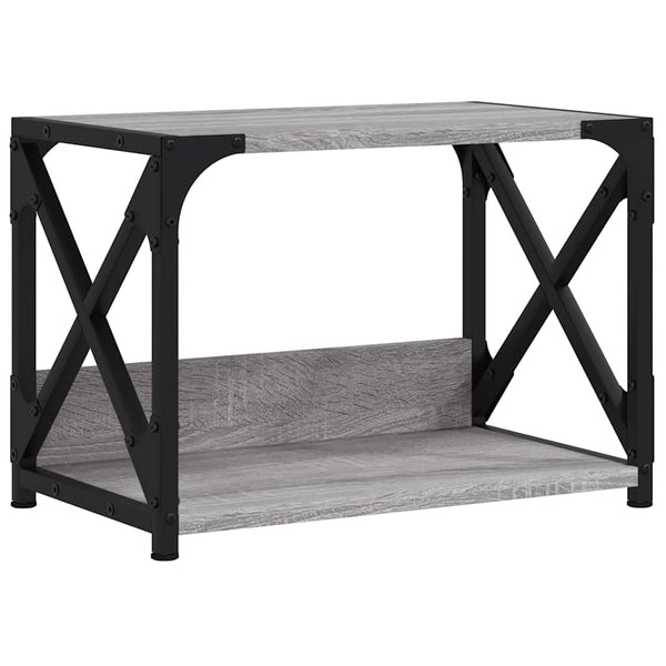 Tulostinteline 2 tasoa harmaa Sonoma 44x26x31,5 cm tekninen puu