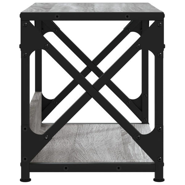 Tulostinteline 2 tasoa harmaa Sonoma 44x26x31,5 cm tekninen puu