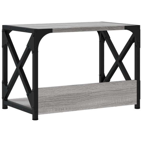 Tulostinteline 2 tasoa harmaa Sonoma 44x26x31,5 cm tekninen puu