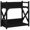 Tulostinteline 2 tasoa musta 40x20x40 cm tekninen puu