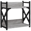 Tulostinteline 2 tasoa harmaa Sonoma 40x20x40 cm tekninen puu
