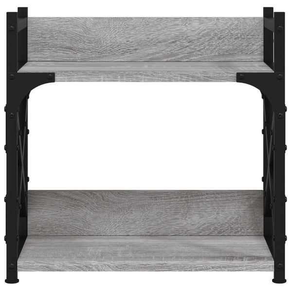 Tulostinteline 2 tasoa harmaa Sonoma 40x20x40 cm tekninen puu