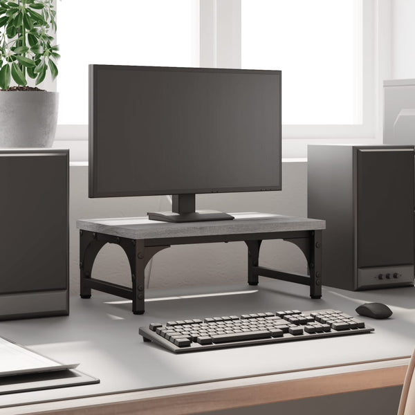 Näyttöteline harmaa Sonoma 37x23x14 cm tekninen puu