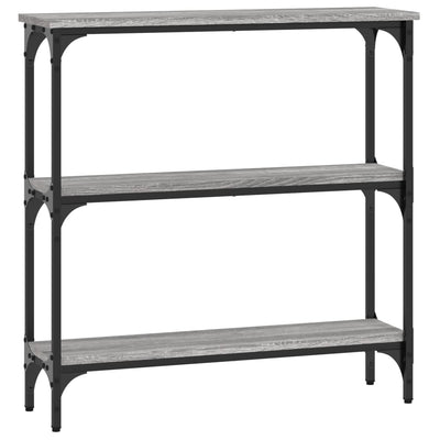 Konsolipöytä harmaa Sonoma 75x22,5x75 cm tekninen puu