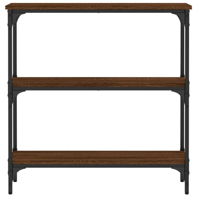 Konsolipöytä ruskea tammi 75x22,5x75 cm tekninen puu