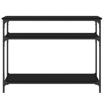 Konsolipöytä musta 100x29x75 cm tekninen puu