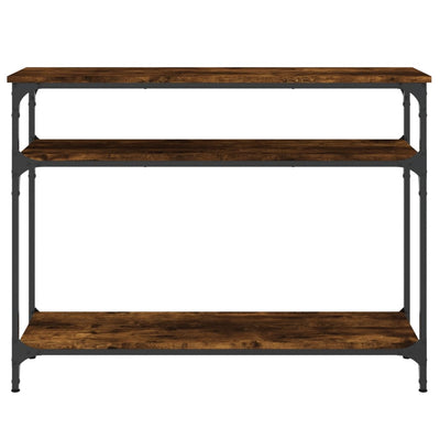 Konsolipöytä savutammi 100x29x75 cm tekninen puu