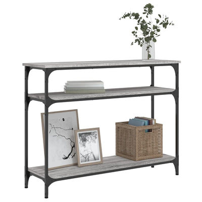 Konsolipöytä harmaa Sonoma 100x29x75 cm tekninen puu