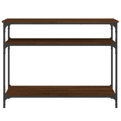 Konsolipöytä ruskea tammi 100x29x75 cm tekninen puu