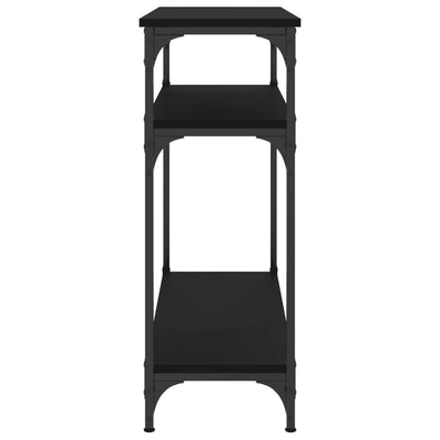 Konsolipöytä musta 75x29x75 cm tekninen puu