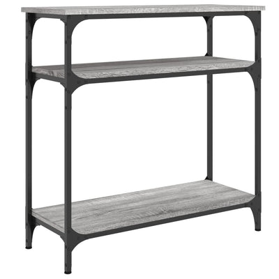 Konsolipöytä harmaa Sonoma 75x29x75 cm tekninen puu