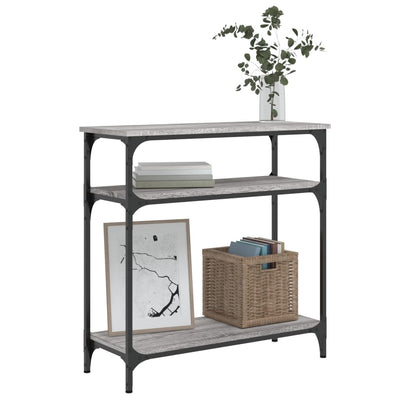 Konsolipöytä harmaa Sonoma 75x29x75 cm tekninen puu