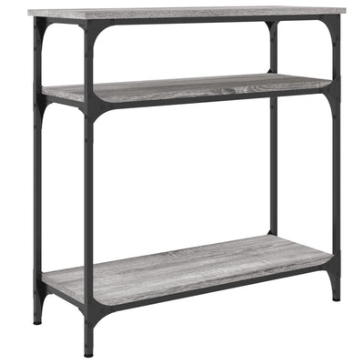 Konsolipöytä harmaa Sonoma 75x29x75 cm tekninen puu
