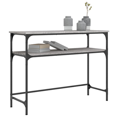 Konsolipöytä harmaa Sonoma 100x35,5x75 cm tekninen puu