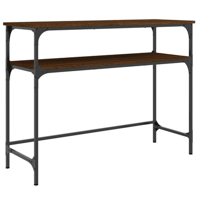 Konsolipöytä ruskea tammi 100x35,5x75 cm tekninen puu