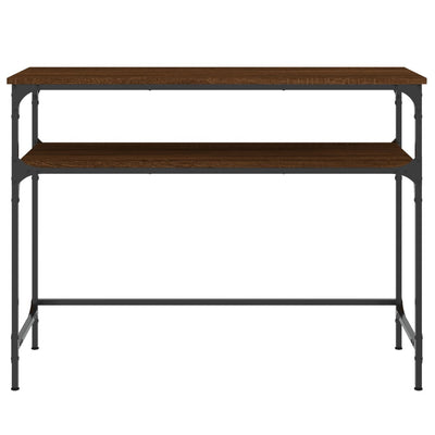 Konsolipöytä ruskea tammi 100x35,5x75 cm tekninen puu