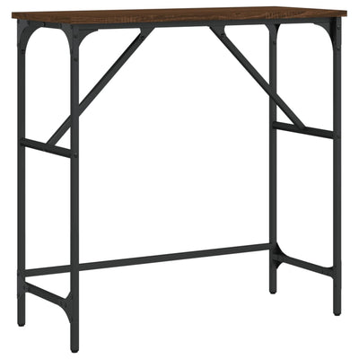 Konsolipöytä ruskea tammi 75x32x75 cm tekninen puu