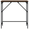 Konsolipöytä ruskea tammi 75x32x75 cm tekninen puu