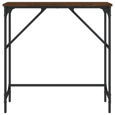 Konsolipöytä ruskea tammi 75x32x75 cm tekninen puu