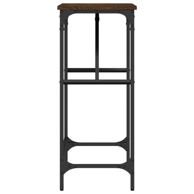 Konsolipöytä ruskea tammi 75x32x75 cm tekninen puu