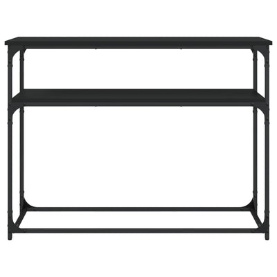 Konsolipöytä musta 100x35,5x75 cm tekninen puu