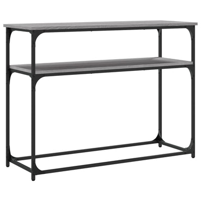 Harmaa konsolipöytä Petroni 100x35,5x75cm (puinen)